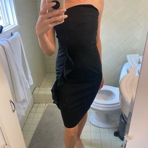 Strapless little black dress